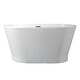 preview thumbnail 2 of 3, Eviva Princess 60 inch White Acrylic Free Standing Bathtub