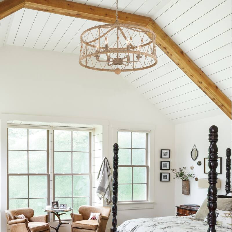 Crystorama Lighting Group BRX-B7906 Brixton 6 Light 24" Wide Wrought