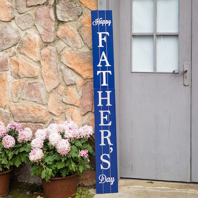 Glitzhome 60"H Wooden Father's Day Porch Sign