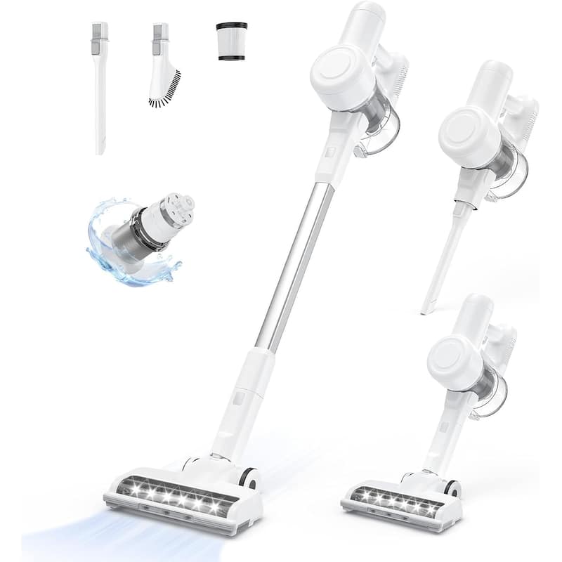 Cordless Stick Vacuum Cleaners for Home Rechargeable Lightweight for Hard Floor and Pet Hair Removal, Handheld Carpet Sweeper