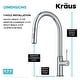 preview thumbnail 59 of 149, Kraus 2-Function 1-Handle 1-Hole Pulldown Sprayer Brass Kitchen Faucet