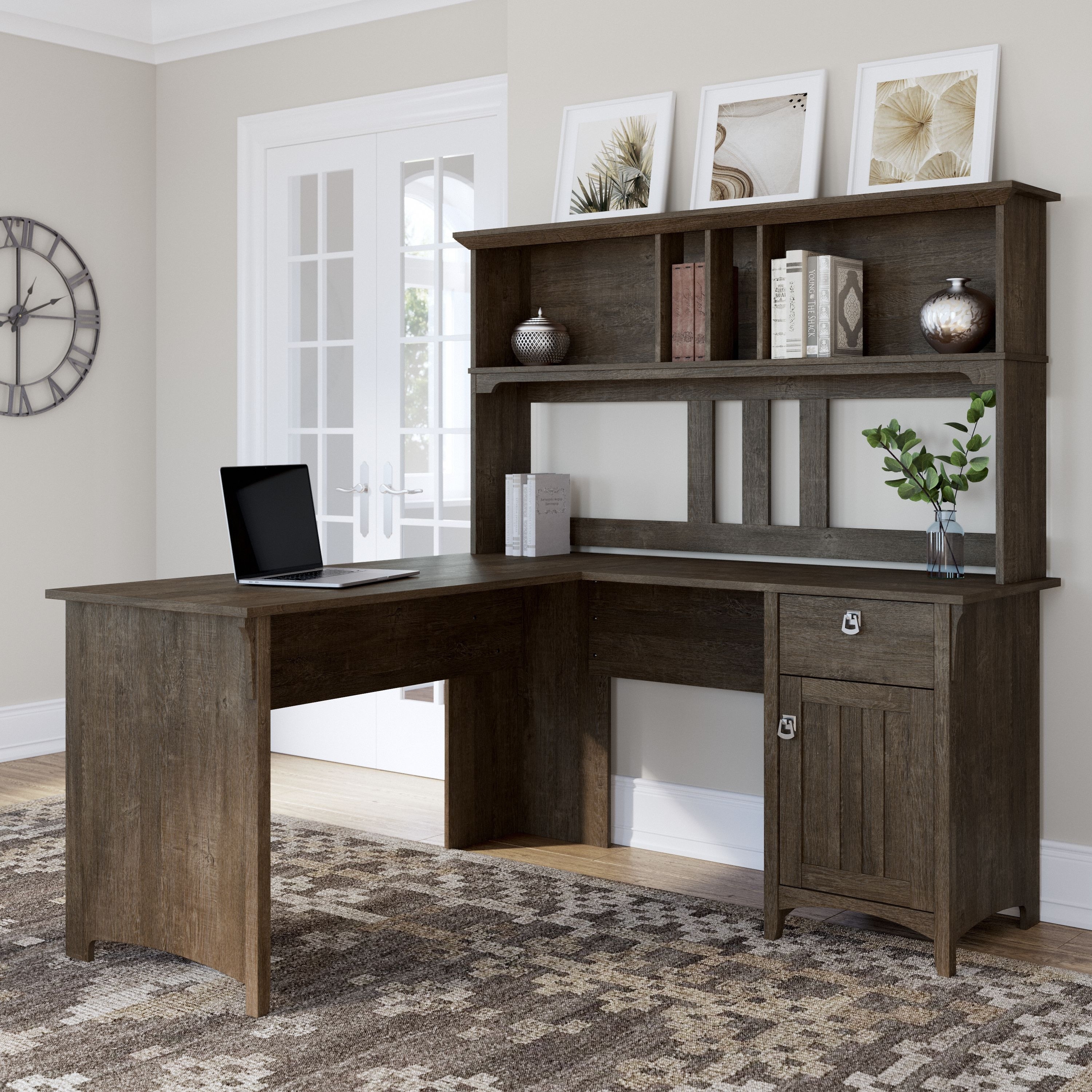 Bush furniture salinas mission style desk with hutch sales