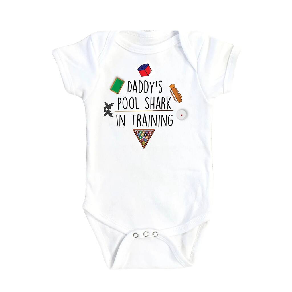 Pool Table Training - Baby Boy Girl Clothes Infant Bodysuit Funny Cute Newborn