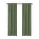 preview thumbnail 46 of 44, Linen Slub Texture Blackout Grommet Curtain Pair(2 Panels)