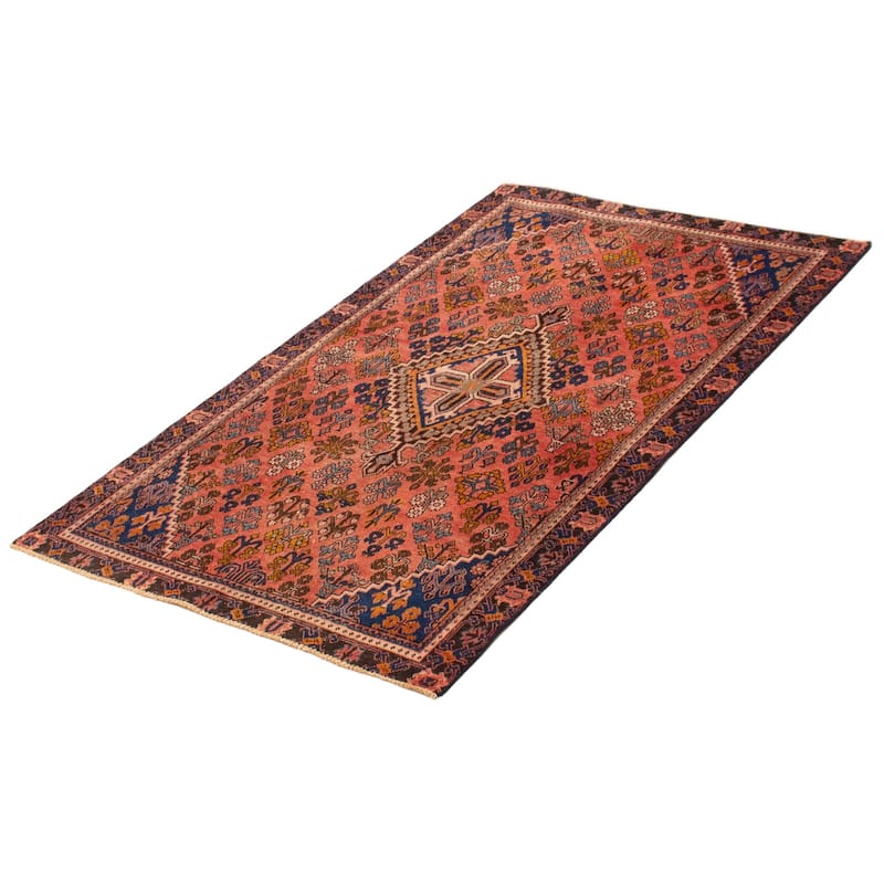 ECARPETGALLERY Hand-knotted Anadol Copper Wool Rug - 4'1 x 6'5