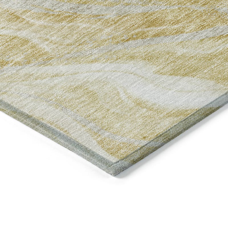 Machine Washable Indoor/ Outdoor Chantille Moden Waves Rug