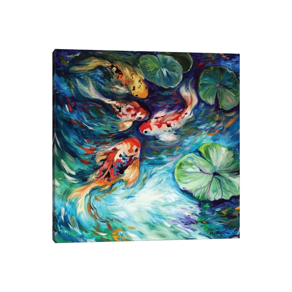 iCanvas "Dancing Colors Koi" by Marcia Baldwin Canvas Print