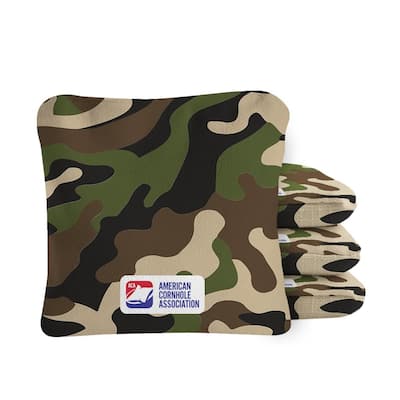 Camouflage Green Dual Sided Cornhole Bags