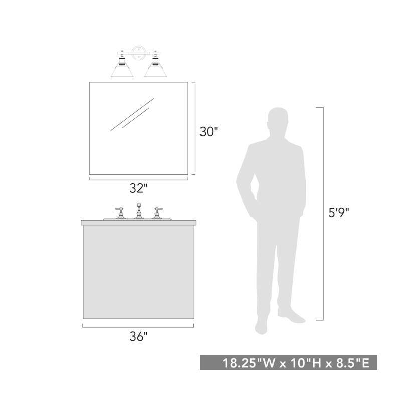 Orwell 2-light Bath Vanity