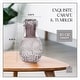 preview thumbnail 6 of 4, Elle Decor Carafe Bedside Night Water Carafe Glass Pitcher and Cup - 4.52" x 8.26"