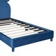 preview thumbnail 32 of 30, Velvet Upholstered Bear Ear Platform Bed