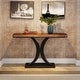 preview thumbnail 12 of 15, 40 Inches Narrow Industrial Console Sofa Table for Entryway
