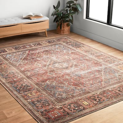Alexander Home Tremezzina Distressed Oriental Area Rug