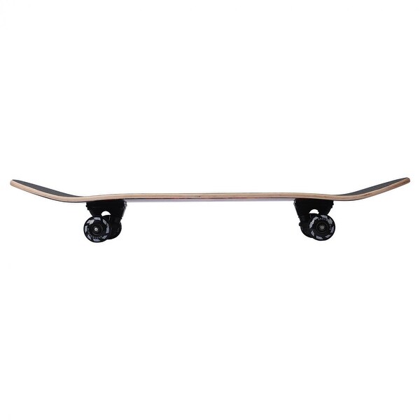Fire Skull Skateboard 31" Complete Skateboard 7 Layer Maple Longboard Xmas Gift 