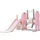preview thumbnail 26 of 25, 5 in 1 Toddler Slide and Swing Set, Indoor Outdoor Playground Set Toddler Climber Slide Playset with Basketball Hoop for Babies