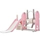 preview thumbnail 20 of 41, 5 In 1 Kids Playground Climber Slide Playset with Toddler Slide And Swing - 64.2'' L x 63.4'' W x 40.2'' H