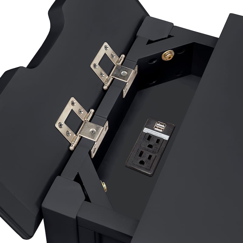 Zayden 1-drawer Side Table with Charging Station by iNSPIRE Q Bold