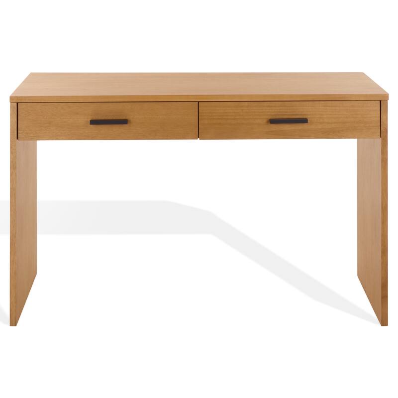 SAFAVIEH Couture Jessey 2-Drawer Wood Desk - Natural/Black