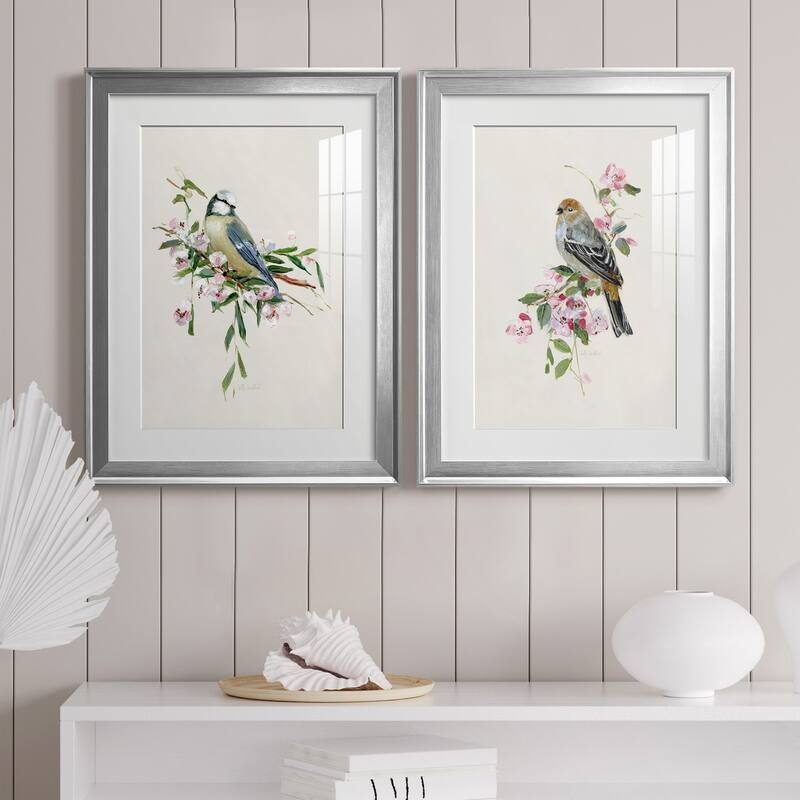 Spring Song Blue Bird Premium Framed Print - Ready to Hang