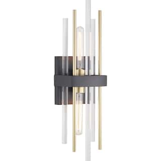 Orrizo Collection Two-Light Wall Sconce - 6.375 in x 5 in x 23 in