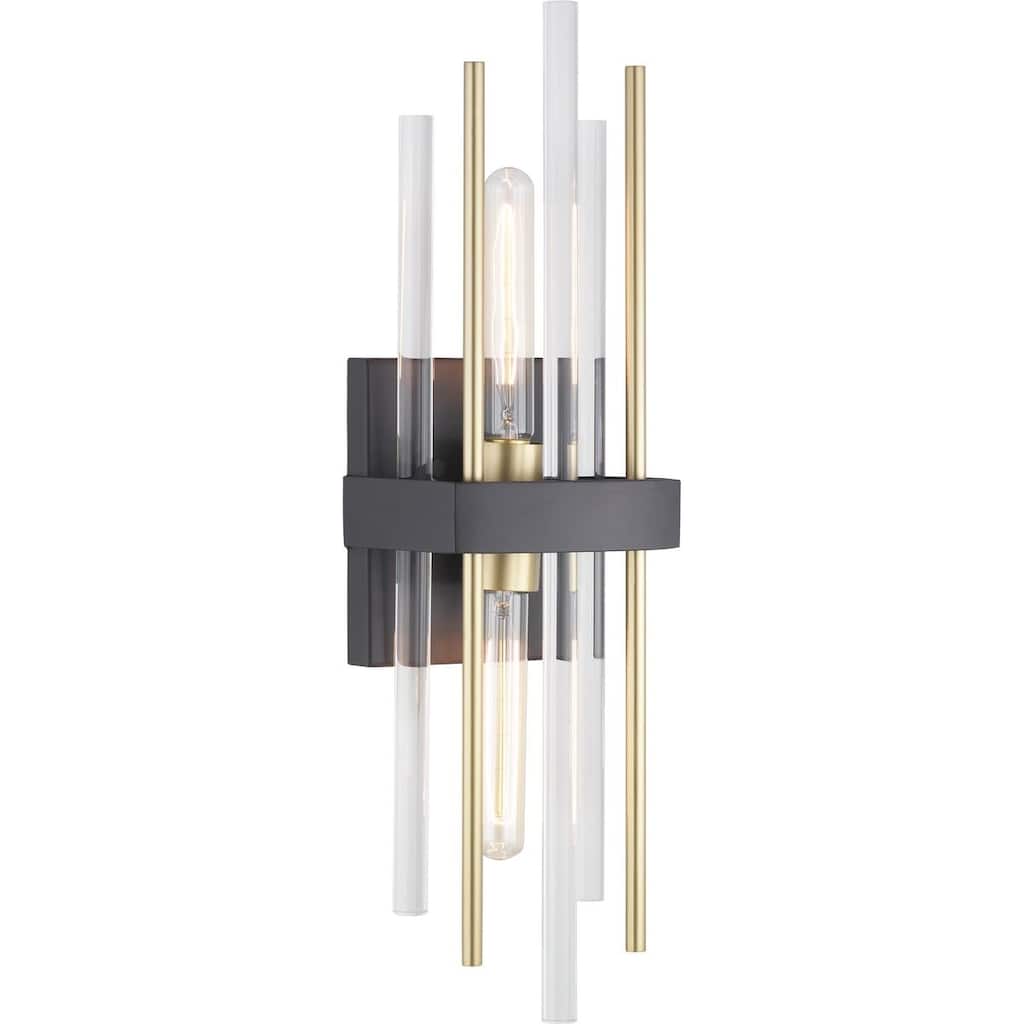 Orrizo Collection Two-Light Wall Sconce - 6.375 in x 5 in x 23 in