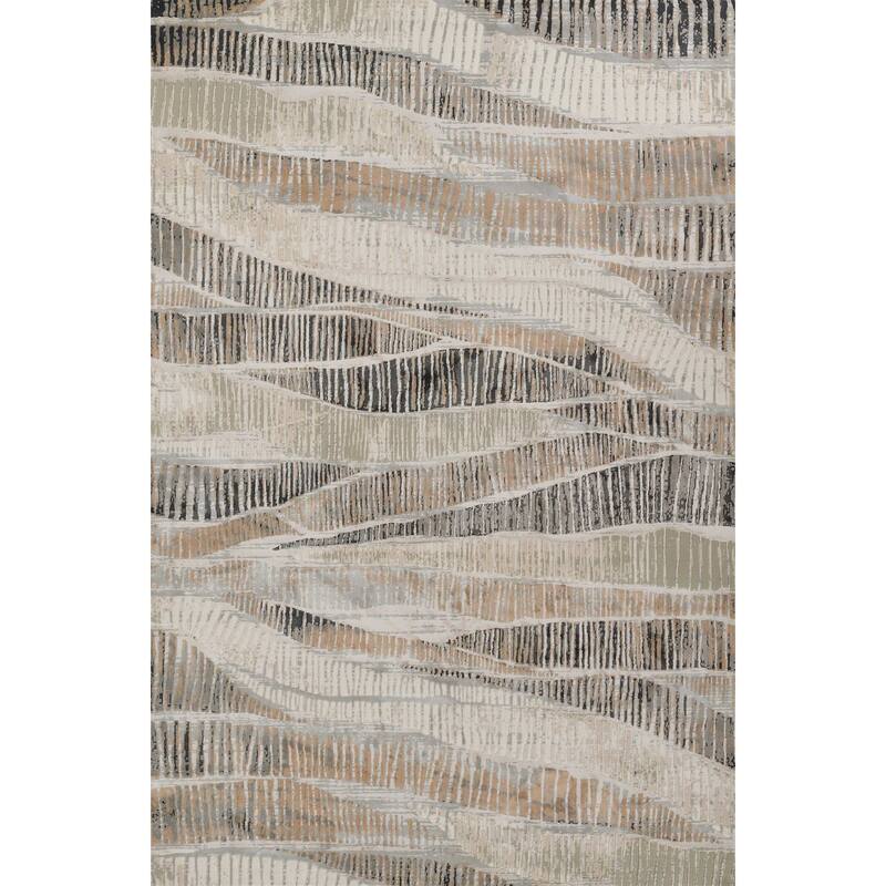 ECARPETGALLERY Machine Woven Briar Grey Area Rug - Grey - 5'1 x 7'7 - Rectangle