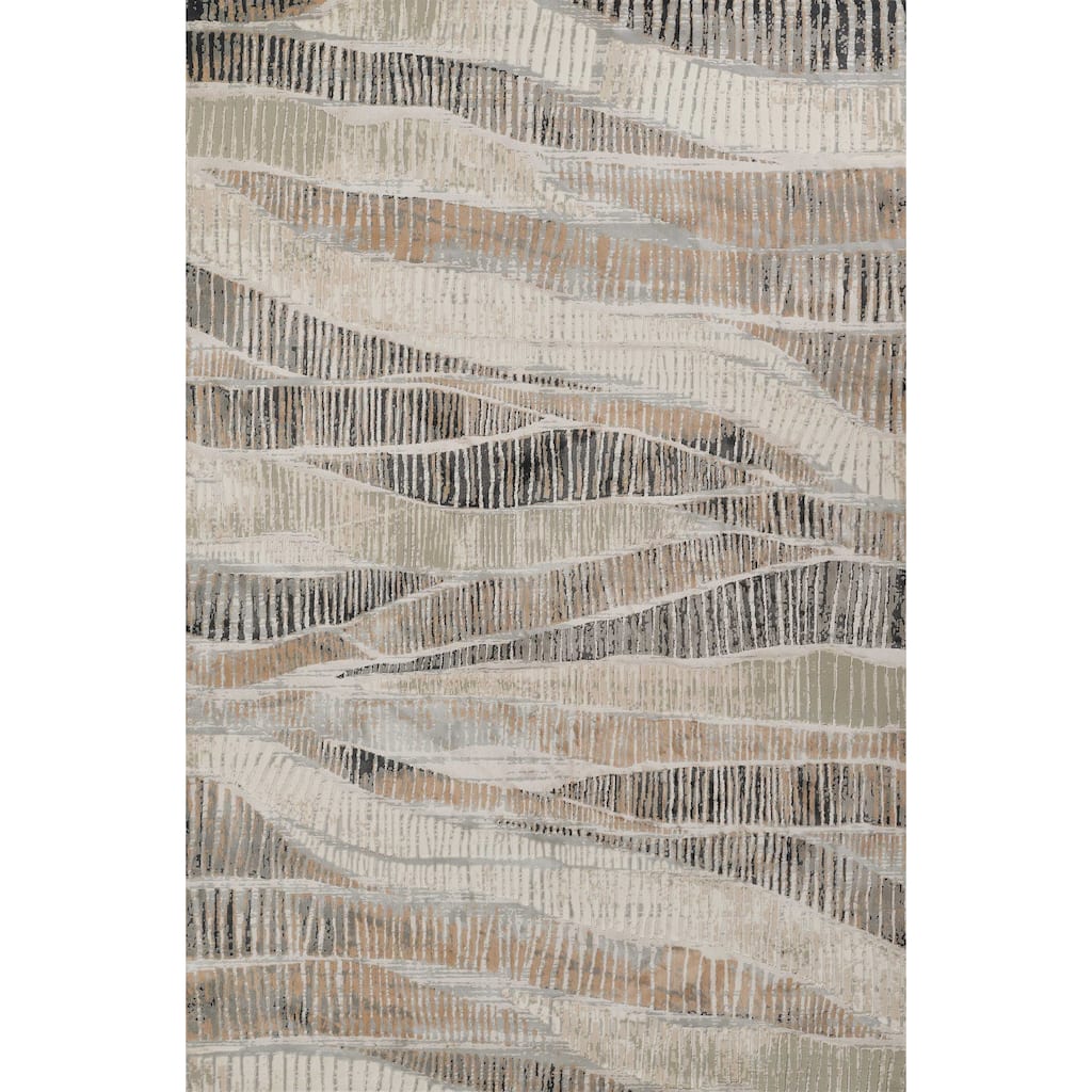 ECARPETGALLERY Machine Woven Briar Grey Area Rug
