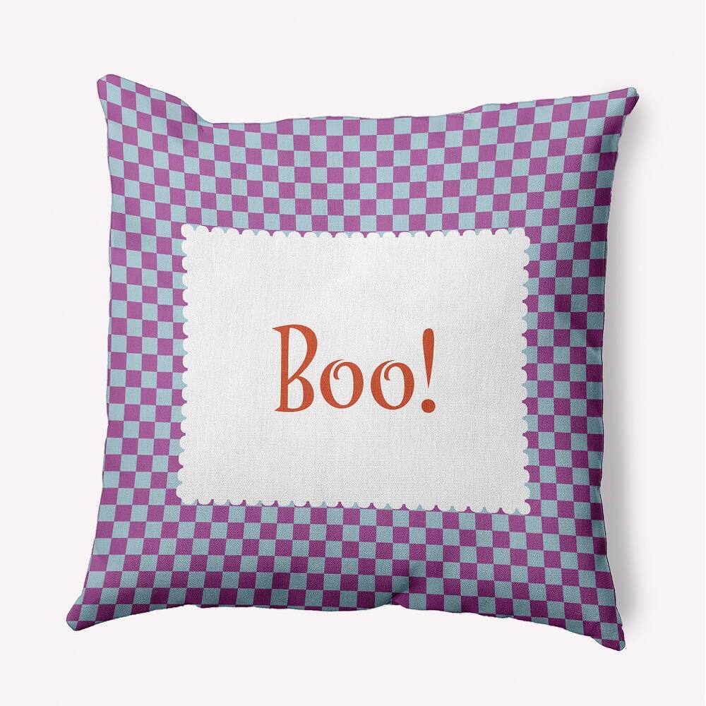 Halloween Boo Checks Accent Pillow