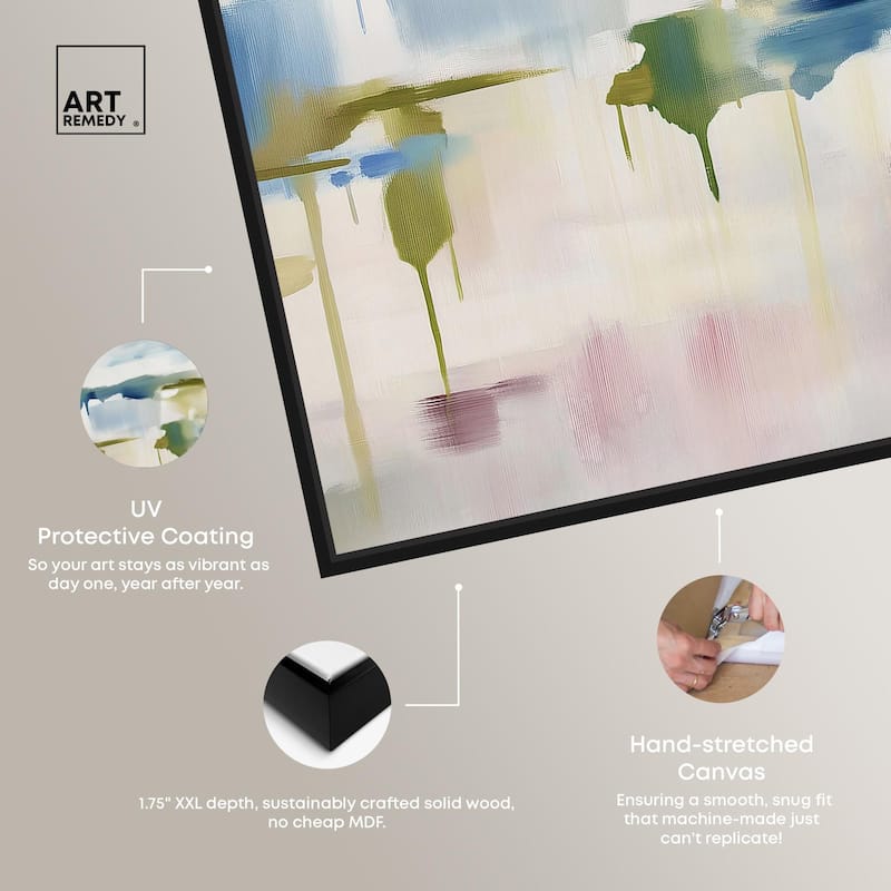 Veil of Azure I Canvas Set of 2 by Art Remedy