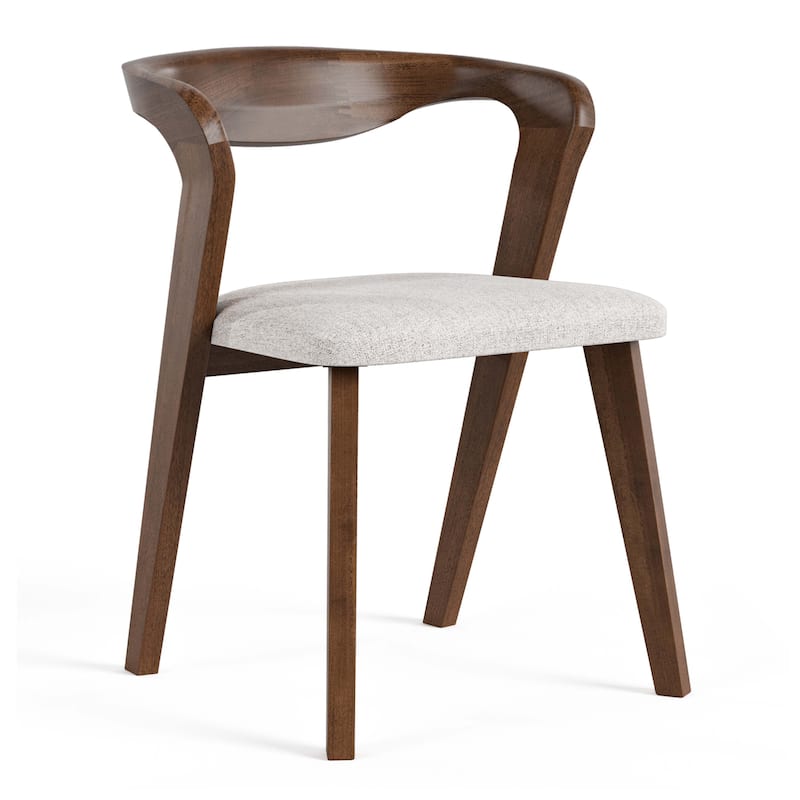 Furniture of America Abigail II Mid-century Modern Handcrafted Solid Hardwood Side Chair (Set of 2)