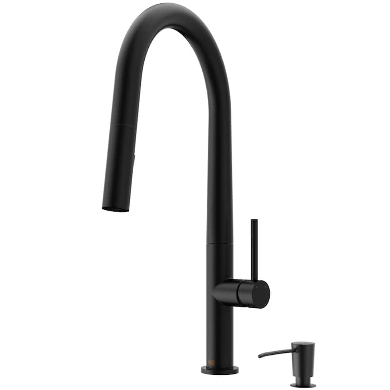 VIGO Greenwich 18" H Single Handle Pull-Down Sprayer Kitchen Faucet