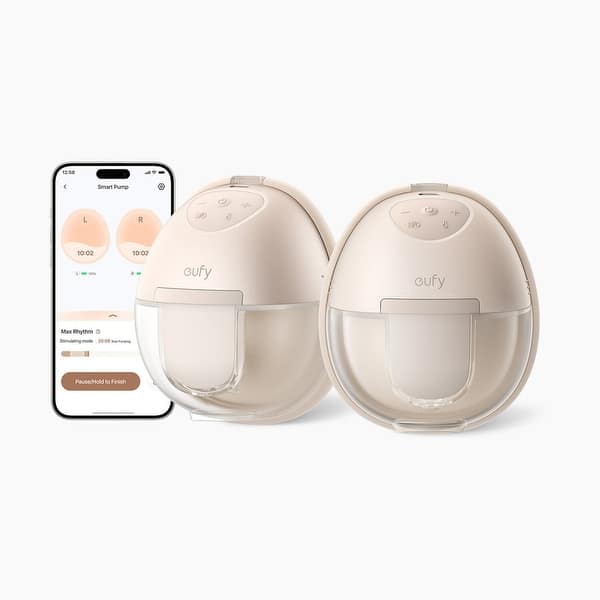 slide 1 of 1, Eufy Wearable Heated Breast Pump S1 - Pink