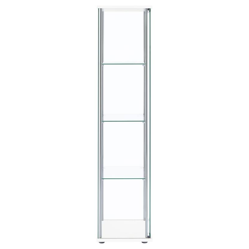 Bellatrix 4-shelf Clear Glass Curio Cabinet