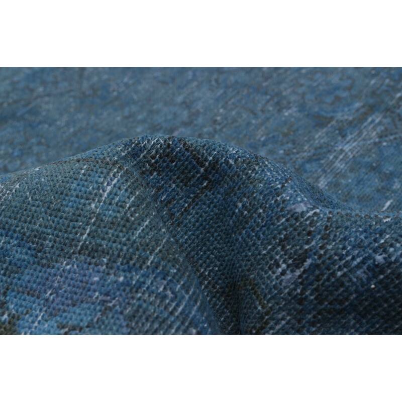 ECARPETGALLERY Hand-knotted Color Transition Sky Blue Wool Rug - 3'6 x 9'8