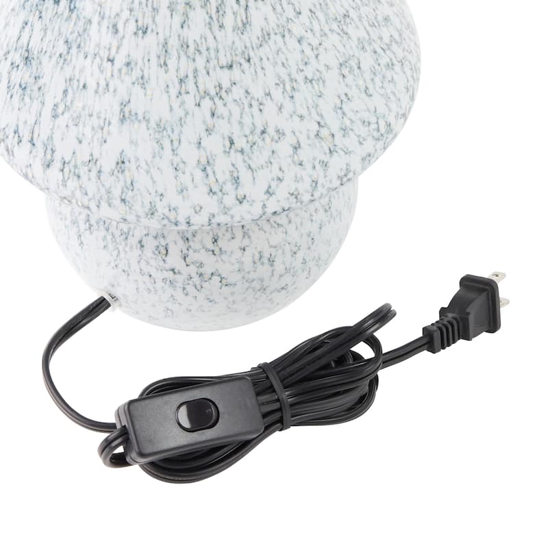 Luna River of Goods Green/Blue Glass Mushroom 8.75-Inch Accent Lamp - 7.5" x 7.5" x 8.75"