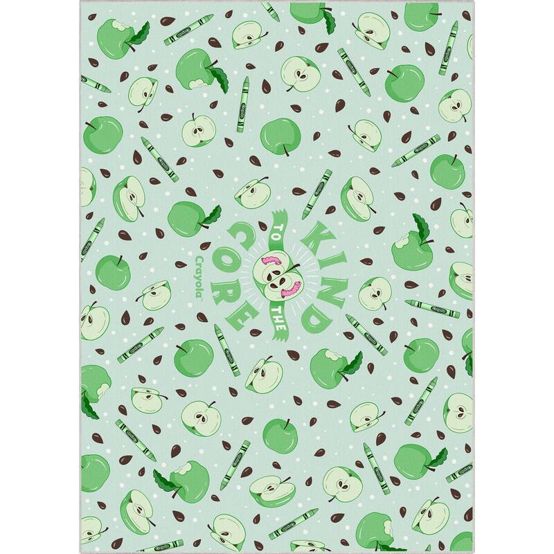 Crayola Kind to the Core Green Area Rug By Well Woven