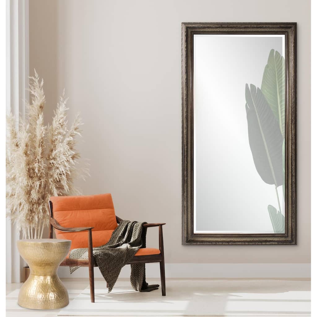 Allan Andrews Rectangular Wood Framed Full Length Gold Wall Mirror - 78"H x 48"W x 2.5"D