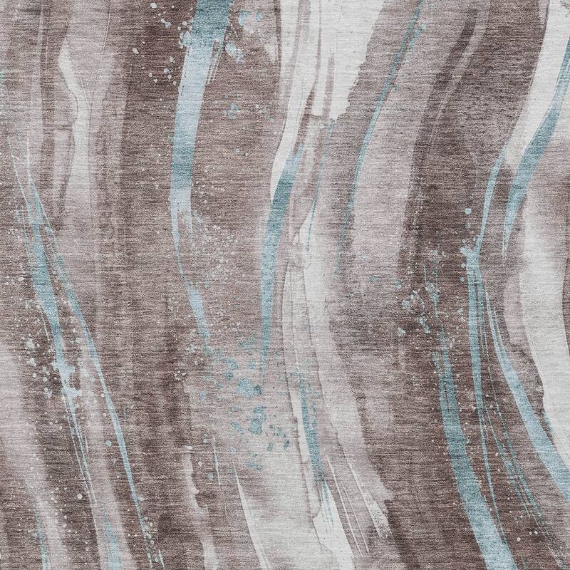HomeRoots Abstract Transitional Rectangle Outdoor Rug