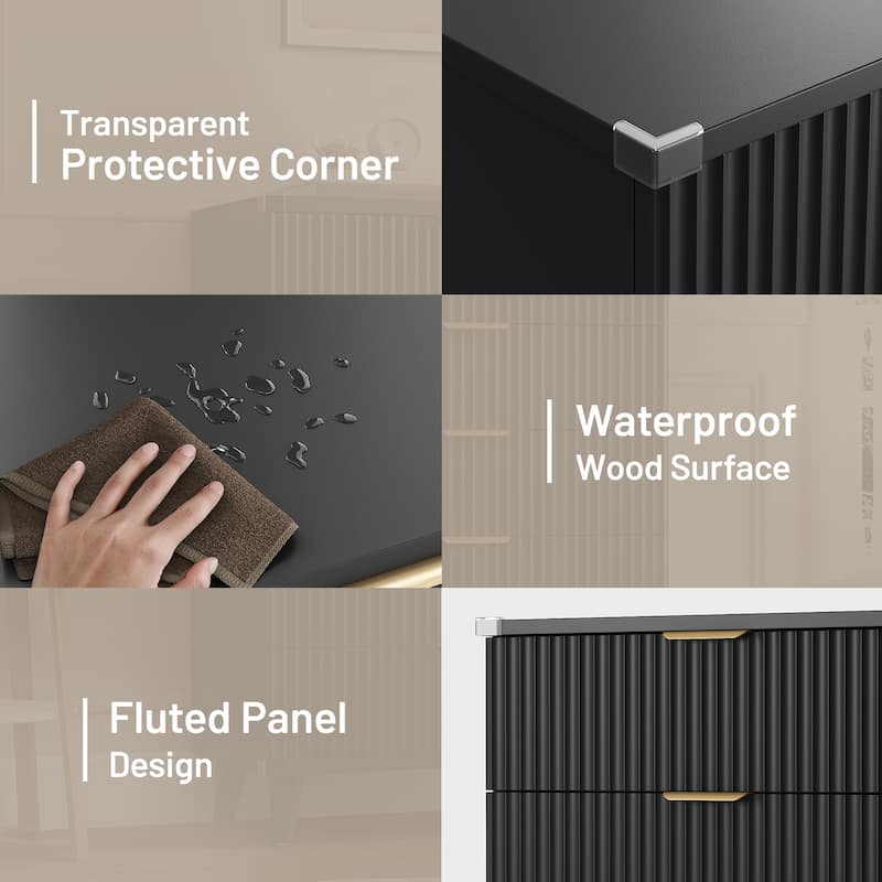 5 Drawer Tall Dresser for Bedroom, Slim Boho Bedroom Furniture