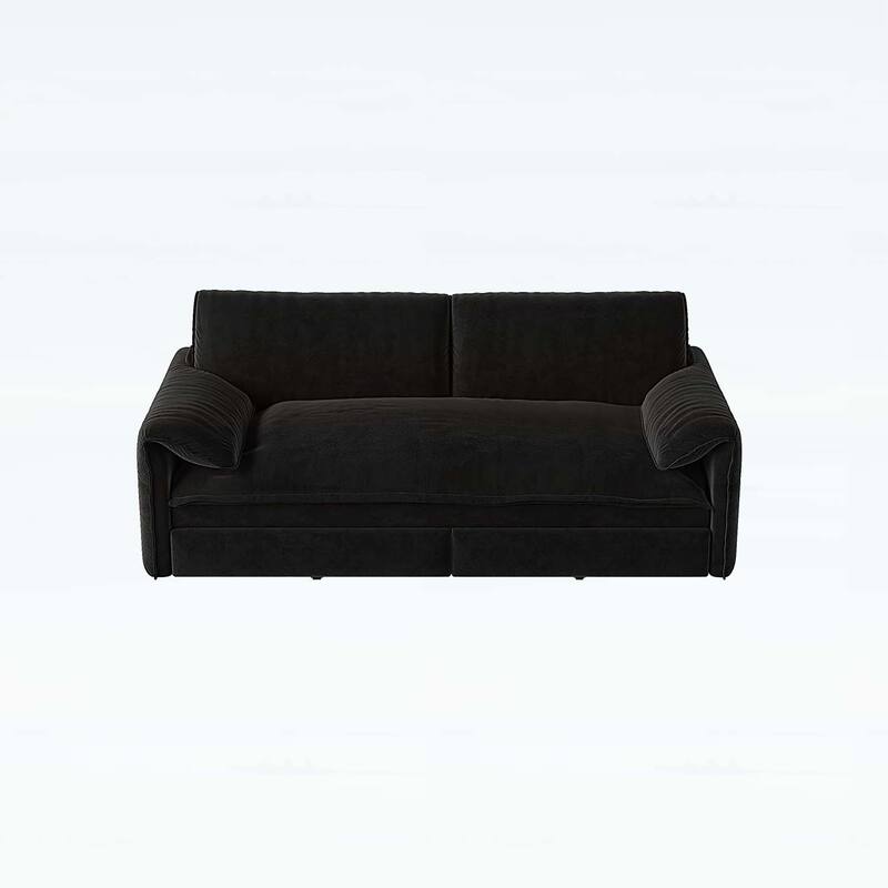3-in-1 Convertible Sleeper with Side Storage,Multi-Functional Loveseat for Various Spaces
