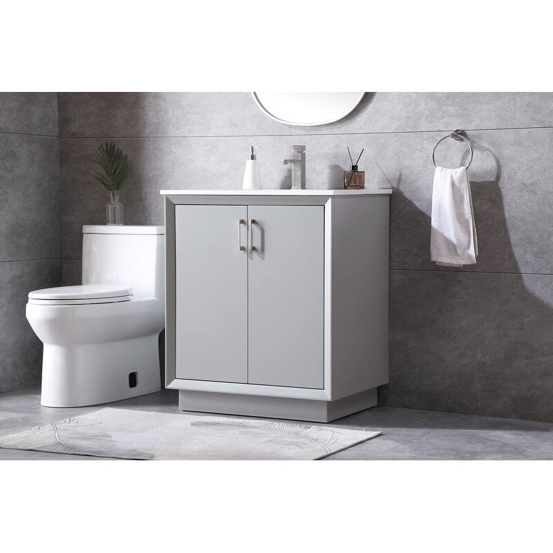 Elegant Lighting VF19630 Hayes 30" Free Standing Single Basin Vanity