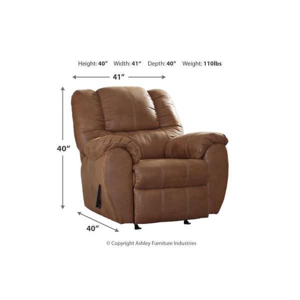 McGann Contemporary Rocker Recliner Brown