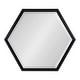 preview thumbnail 34 of 35, Kate and Laurel Calter Hexagon Framed Wall Mirror