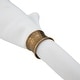 preview thumbnail 3 of 1, Saro Lifestyle Classic Brass Napkin Rings (Set of 4) - Smooth Curved Silhouette for Timeless Table Styling