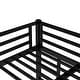preview thumbnail 8 of 8, Metal King over King Bunk Bed for Teens and Adults,Space-Saving/Noise Reduced/No Box Spring Needed, Black