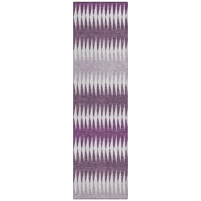 Machine Washable Indoor/ Outdoor Chantille Contemporary Geo Rug