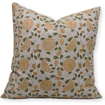 Fabdivine Linen Decorative Block print pillow Cover