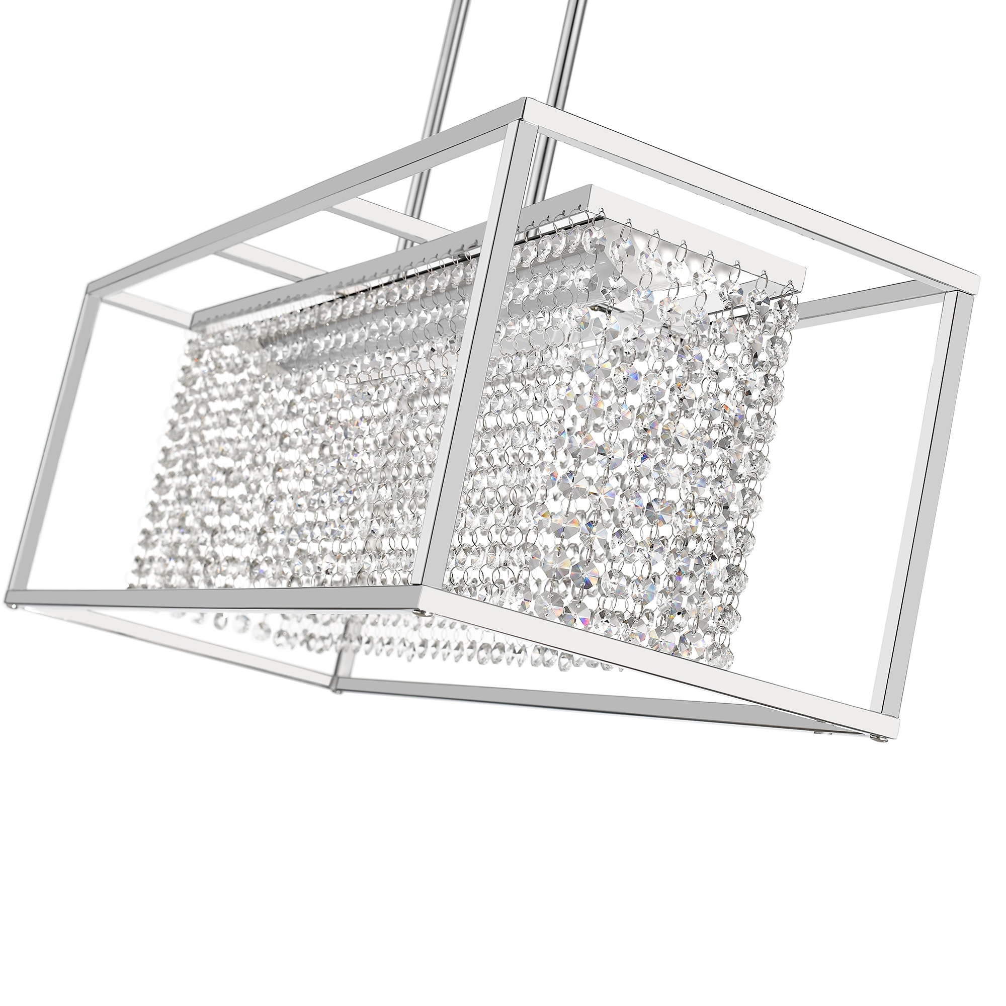 Ove decors milo led linear chrome pendant top