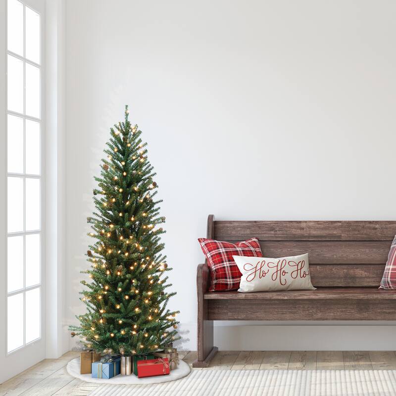 Puleo International Pre-Lit 5' Fir Artificial Christmas Tree