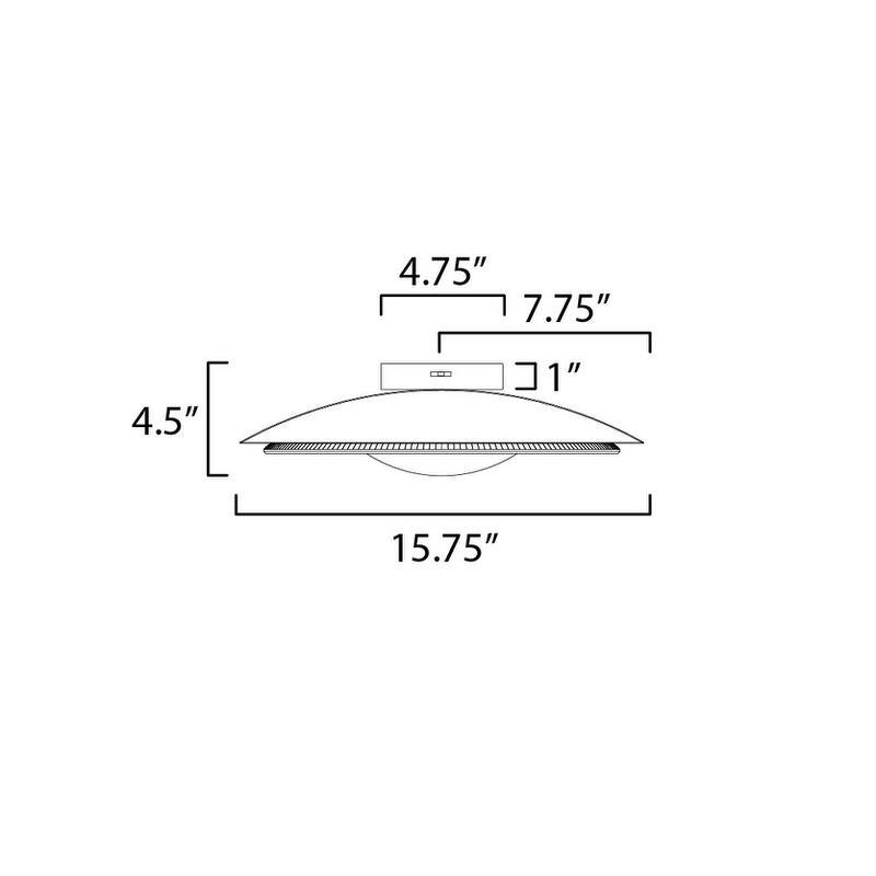 Studio M SM81860 Prismatic 16" Wide LED Flush Mount Ceiling Fixture by